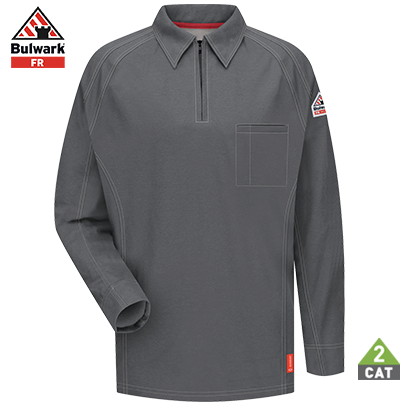 Polera manga larga ignífuga Bulwark FR QT12